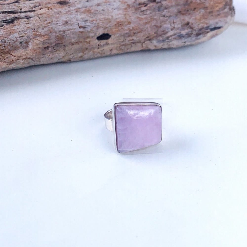 Bague en Kunzite Naturelle - Argent 925 - Byartmexbijoux - L'Empathe -