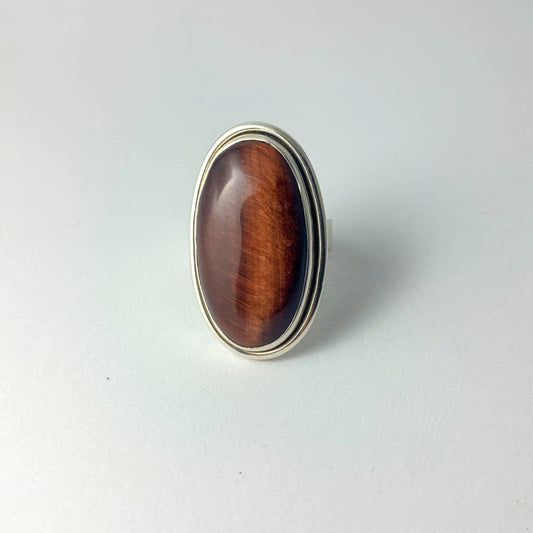 Bague œil de taureau - byartmexbijoux