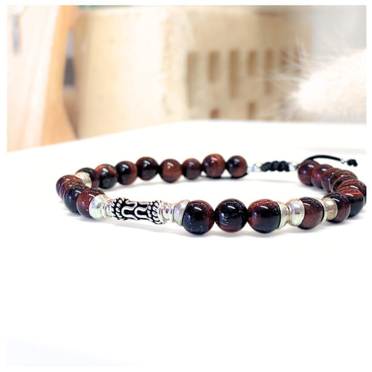 Bracelet Homme Oeil de Taureau et Argent 925 - Élégance et Protection