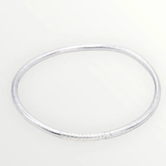 Bracelets bouddhistes argentés fins - Byartmexbijoux