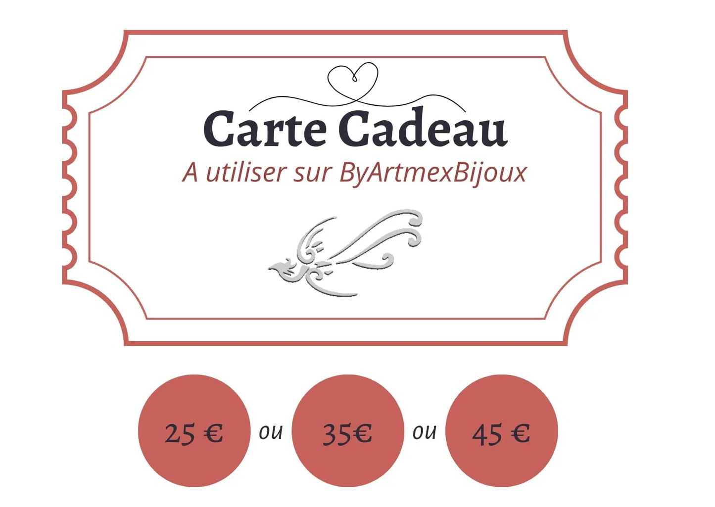 Carte cadeau ByArtmexBijoux - byartmexbijoux