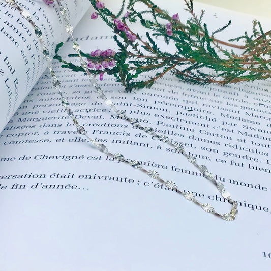 Chaîne en Argent 925 Maillon Soleil - Élégance Rayonnante - Byartmexbijoux