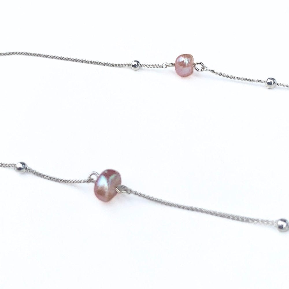 Collier perles d'eau ouce Thalassa - Chaine perlée argent 925 fait main