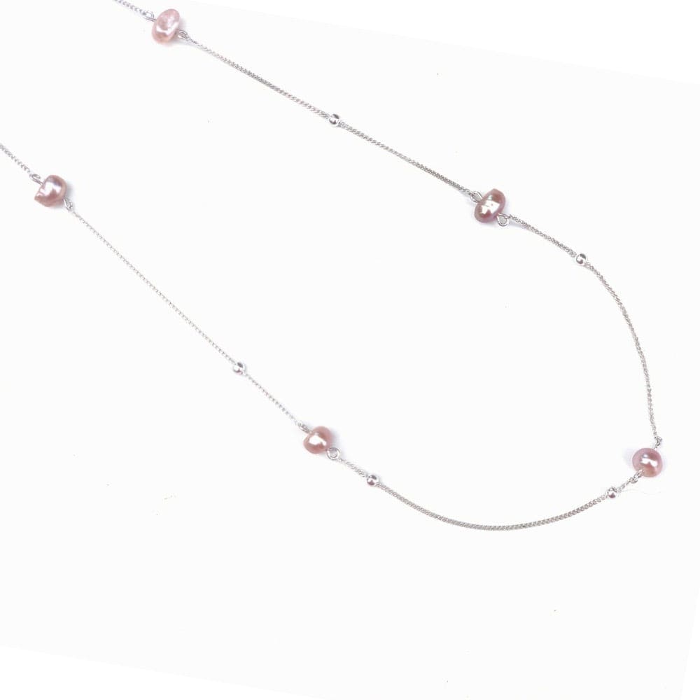Collier perles d'eau ouce Thalassa - Chaine perlée argent 925 fait main