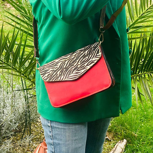 Mini sac à main femme - Cuir Recyclé Multicolore - Pushkar