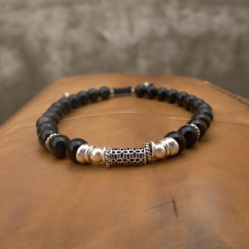 Collection bracelets homme argent 925 pierres naturelles - Byartmex Bijoux