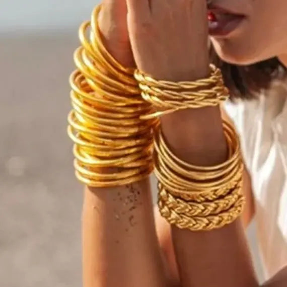 Joncs bouddhistes en argent 925 - Byartmex Bijoux