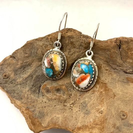 Boucles Copper Turquoise Arizona byartmexbijoux