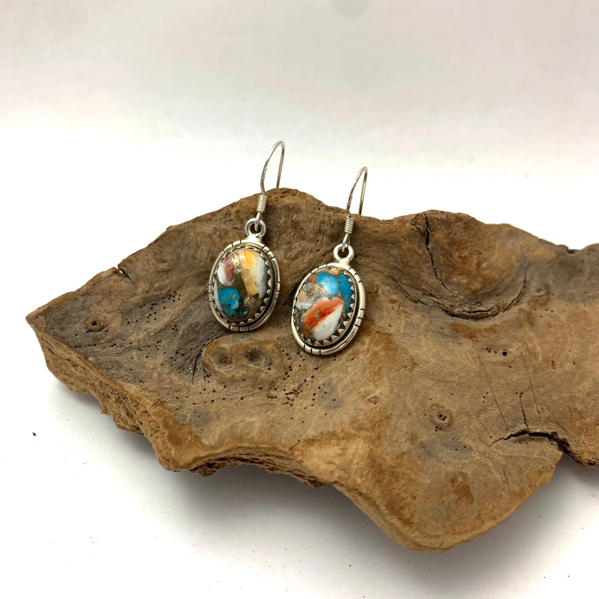 Boucles Copper Turquoise Arizona byartmexbijoux