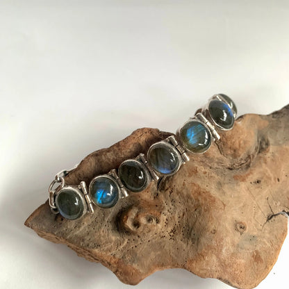 Bracelet en Labradorite et Argent - Bijou de Protection et de Transformation