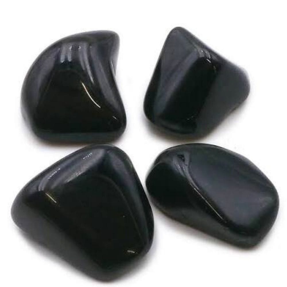 obsidienne forme libre sur fond blanc - byartmexbijoux-protection