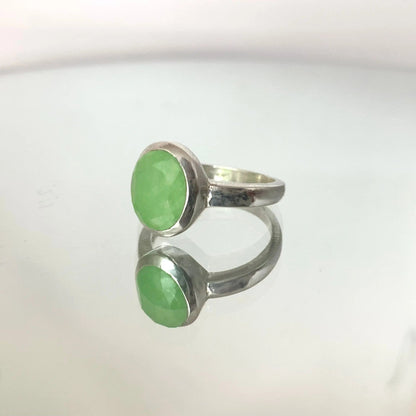 Bague en Jade impérial et argent 925 - byartmexbijoux