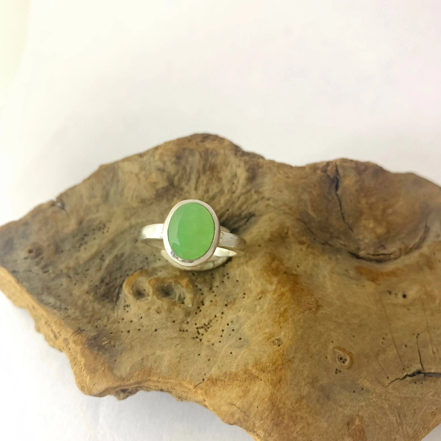 Bague en Jade impérial et argent 925 - byartmexbijoux