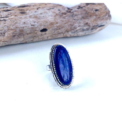 Bague en Lapis Lazuli - Argent 925 - l'Intuitive - 56