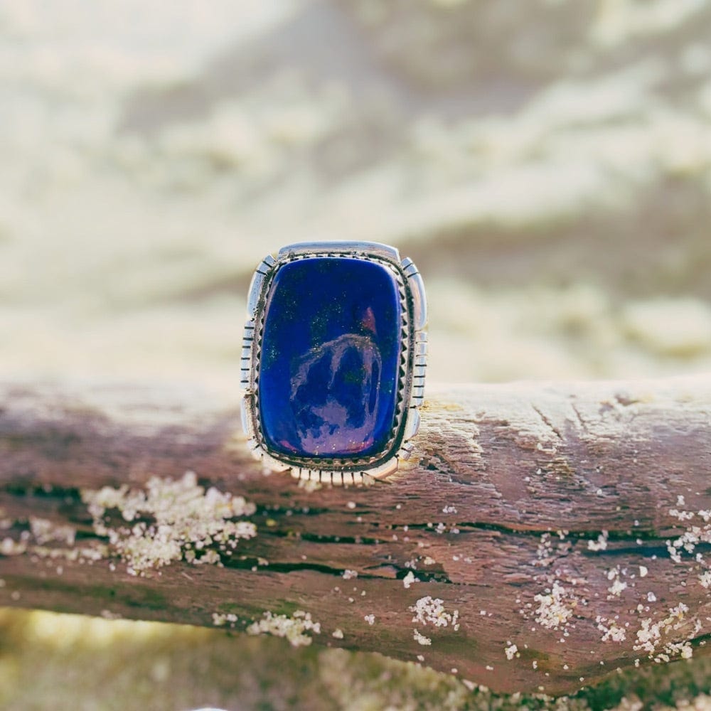 Bague en Lapis Lazuli et Argent 925 - Sérénity -