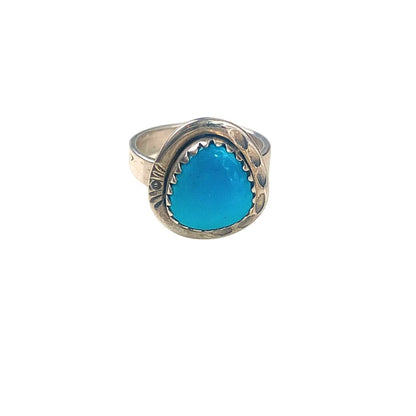 Bague en Turquoise d'Arizona et Argent 925 - Navajo - Protection 57