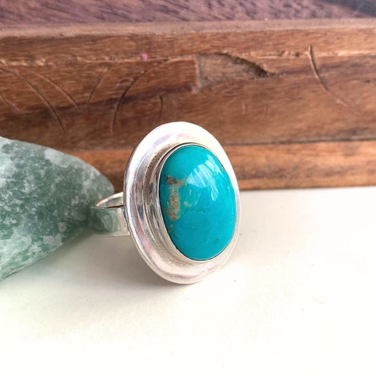 Bague en Turquoise d’Arizona et Argent 925 - Sedona - Chance - Byartmexbijoux 55