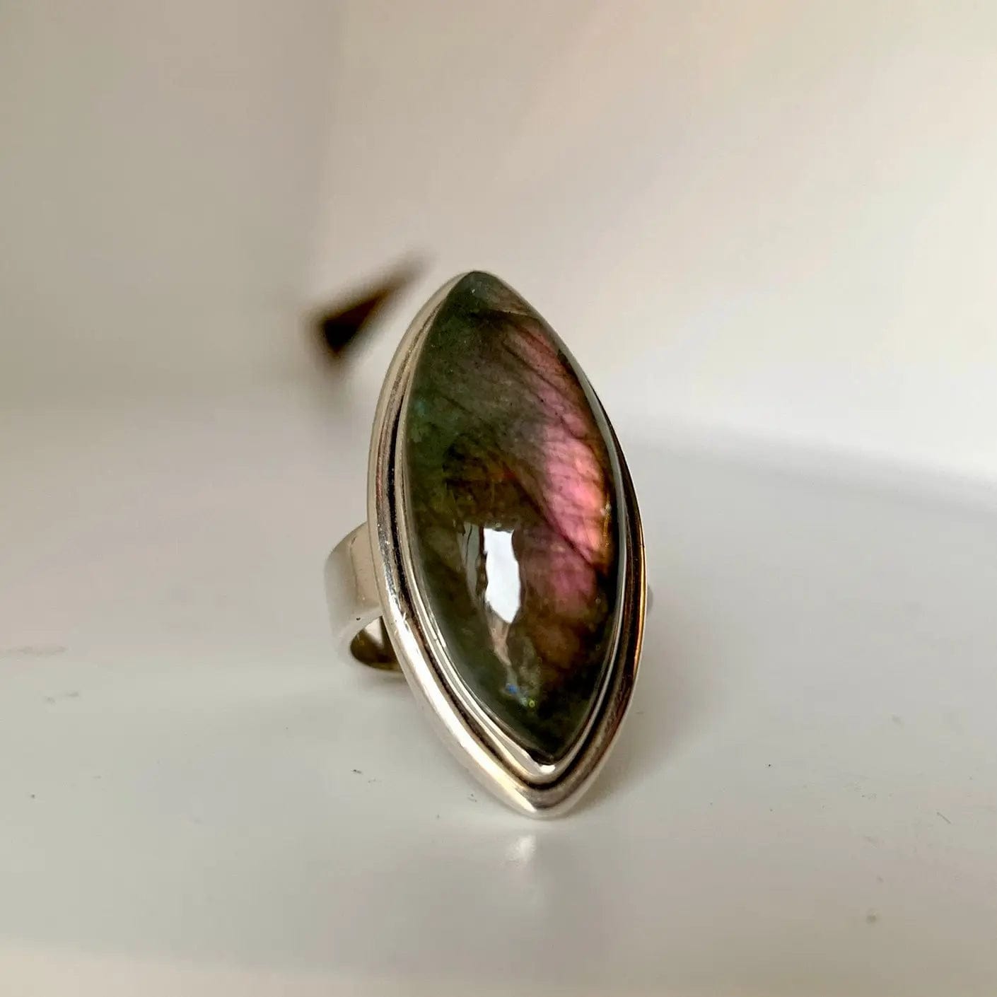 Bague Labradorite et Argent 925 - Protection - 55