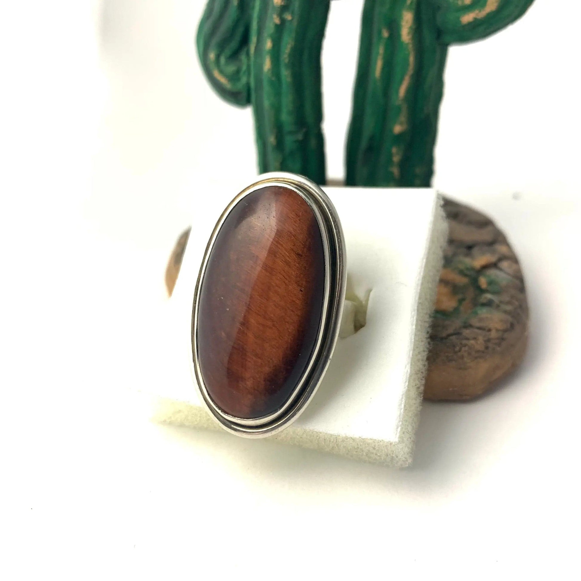 Bague œil de taureau - byartmexbijoux