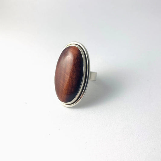 Bague œil de taureau - byartmexbijoux