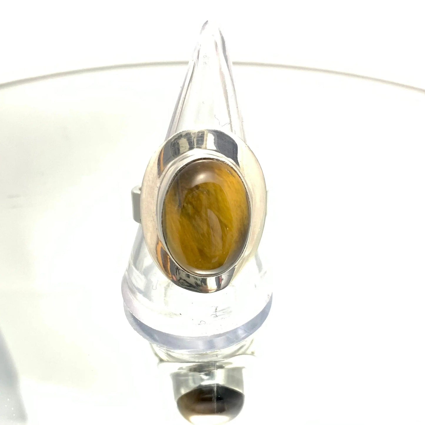 Bague œil de tigre et argent925 - byartmexbijoux