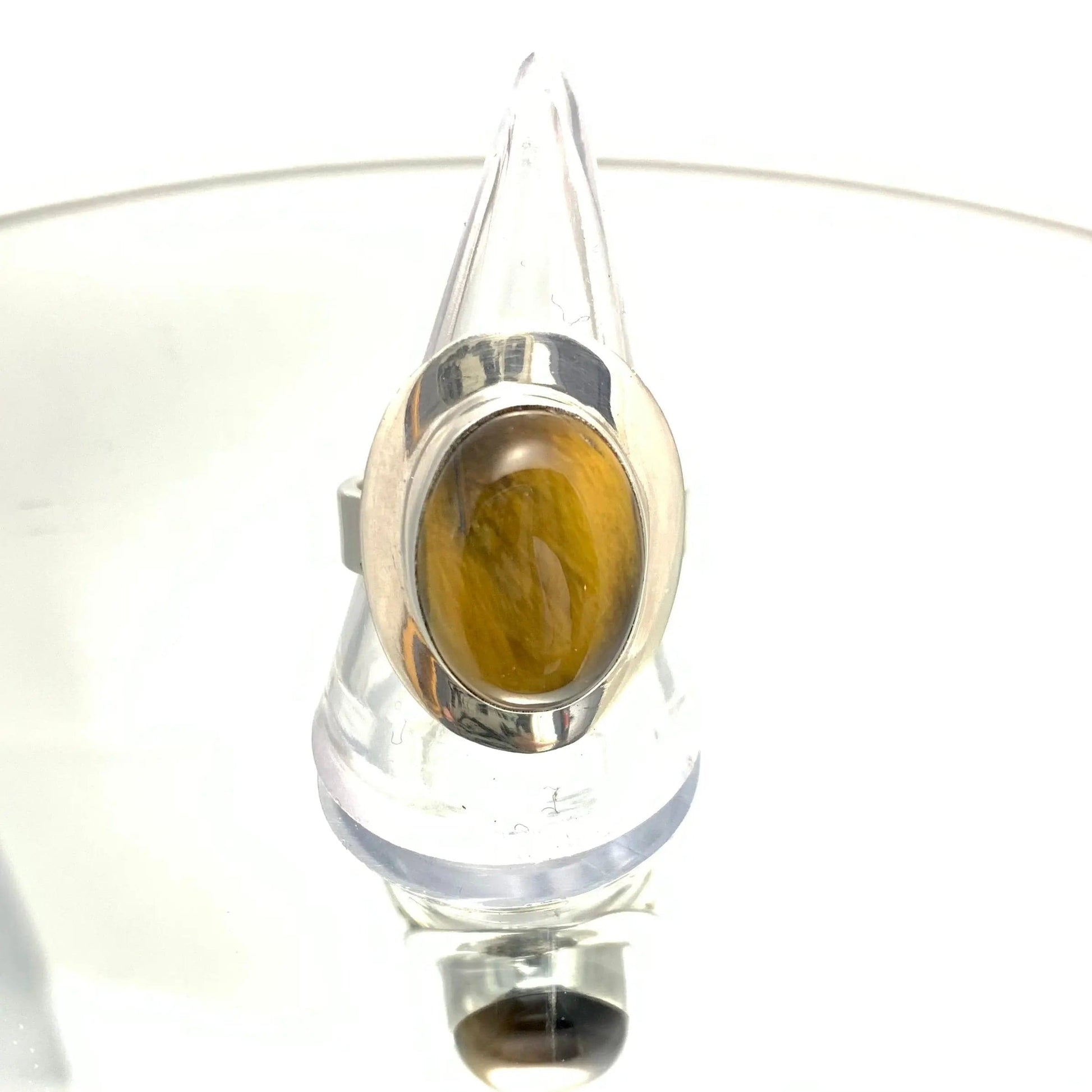 Bague œil de tigre et argent925 - byartmexbijoux
