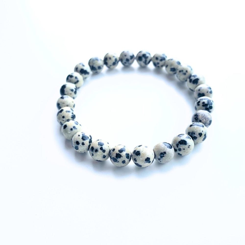 Braceler Homme Jaspe Dalmatien 8 mm - Equilibre émotionnel
