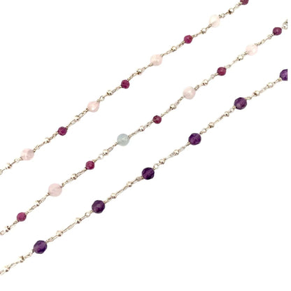 Bracelet en Morganite et Argent – Élégance Naturelle et Énergie Positive - Byartmexbijoux