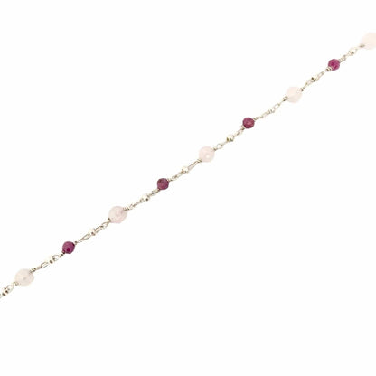 Bracelet en Morganite et Argent – Élégance Naturelle et Énergie Positive - Byartmexbijoux