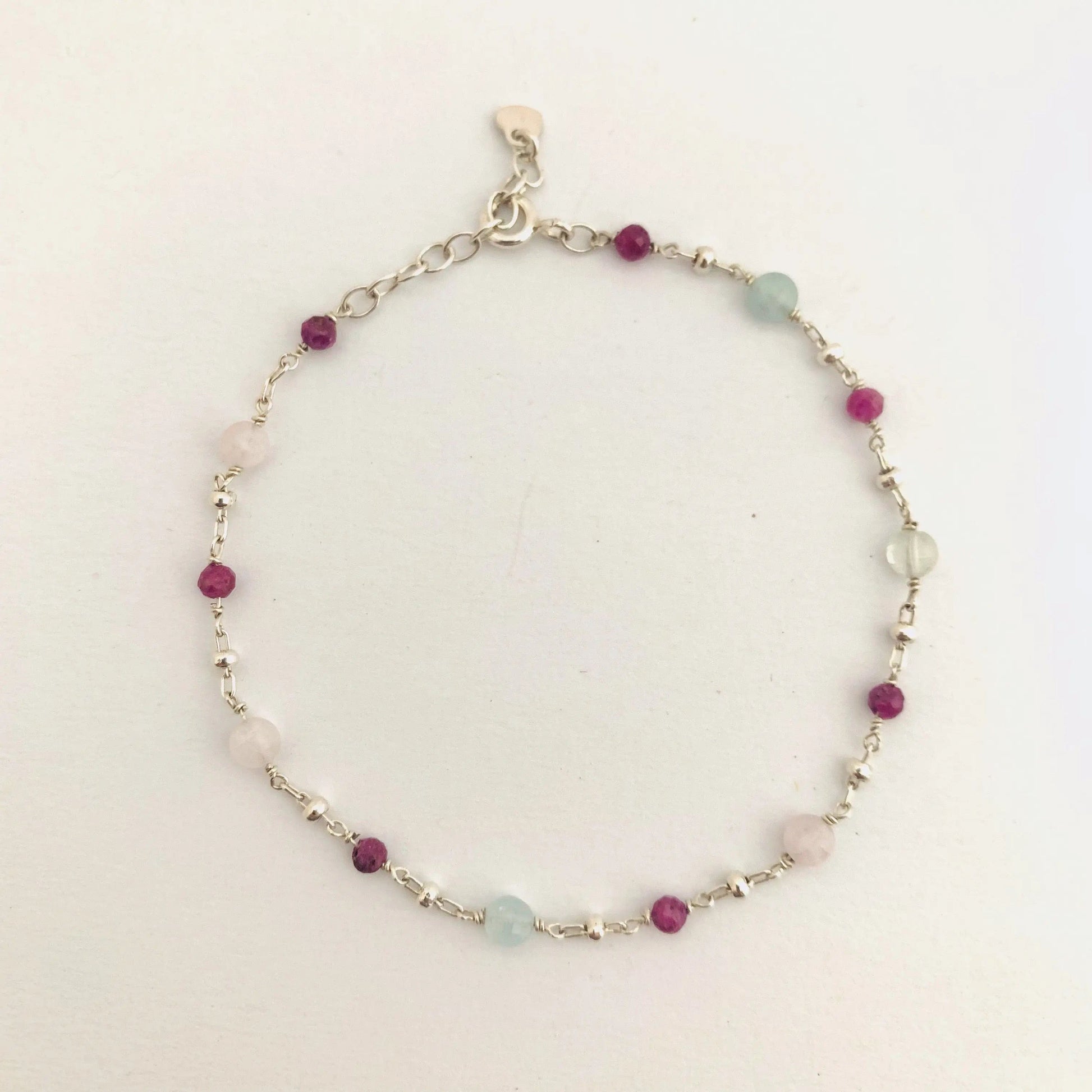 Bracelet en Morganite et Argent – Élégance Naturelle et Énergie Positive - Byartmexbijoux