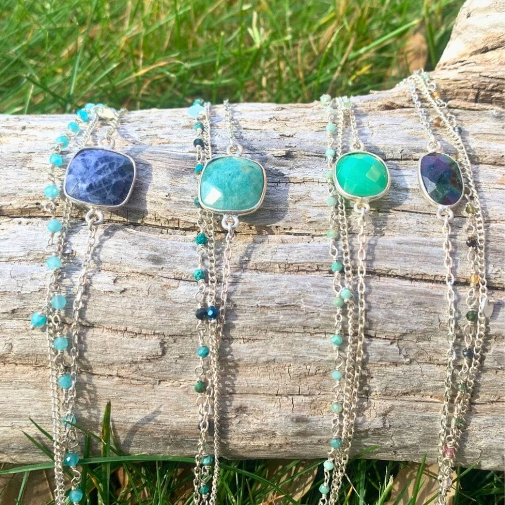 Bracelet en Pierres Naturelles et Argent 925 - Carina - Harmonie et équilibre -