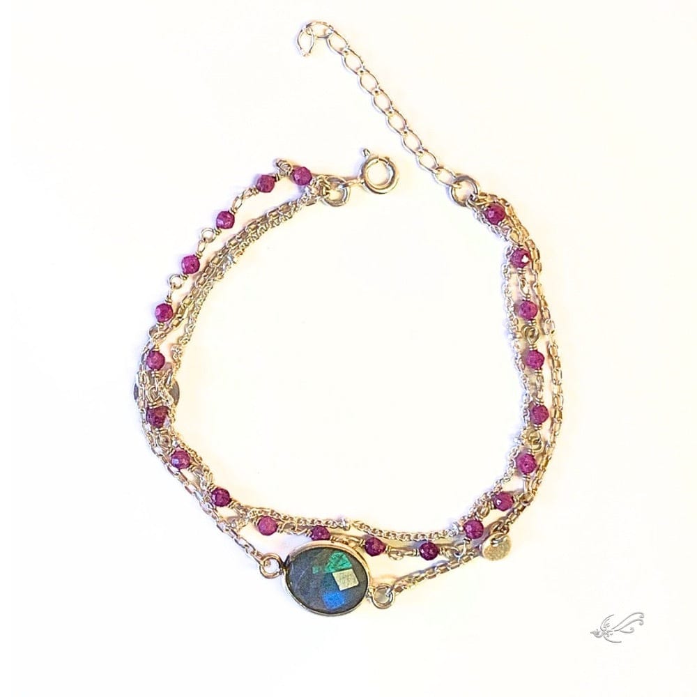 Bracelet en Pierres Naturelles et Argent 925 - Carina - Harmonie et équilibre -