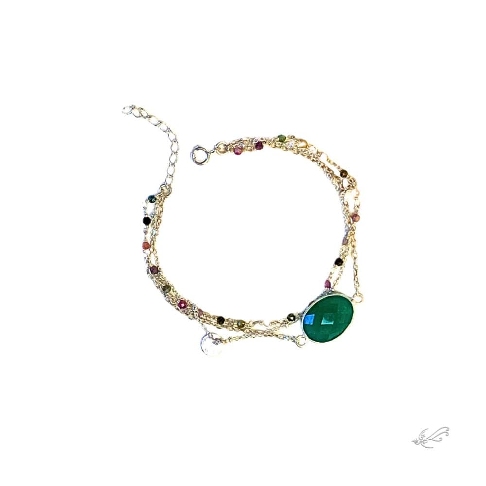 Bracelet en Pierres Naturelles et Argent 925 - Carina - Harmonie et équilibre -