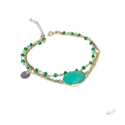 Bracelet en Pierres Naturelles et Argent 925 - Carina - Harmonie et équilibre -