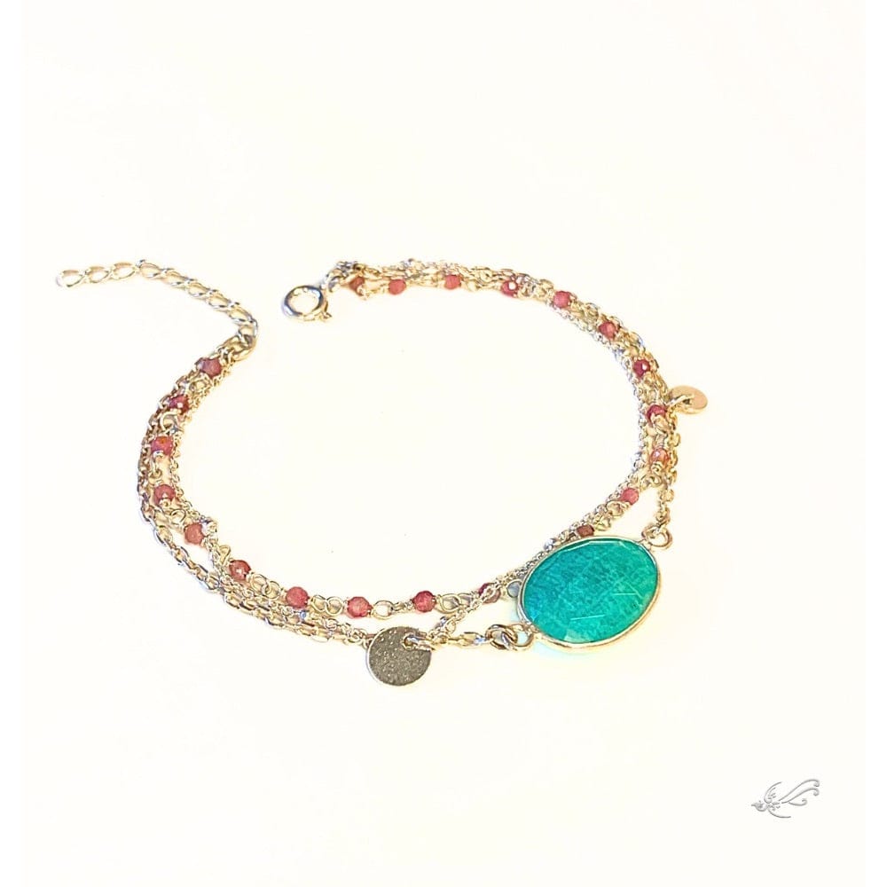 Bracelet en Pierres Naturelles et Argent 925 - Carina - Harmonie et équilibre -