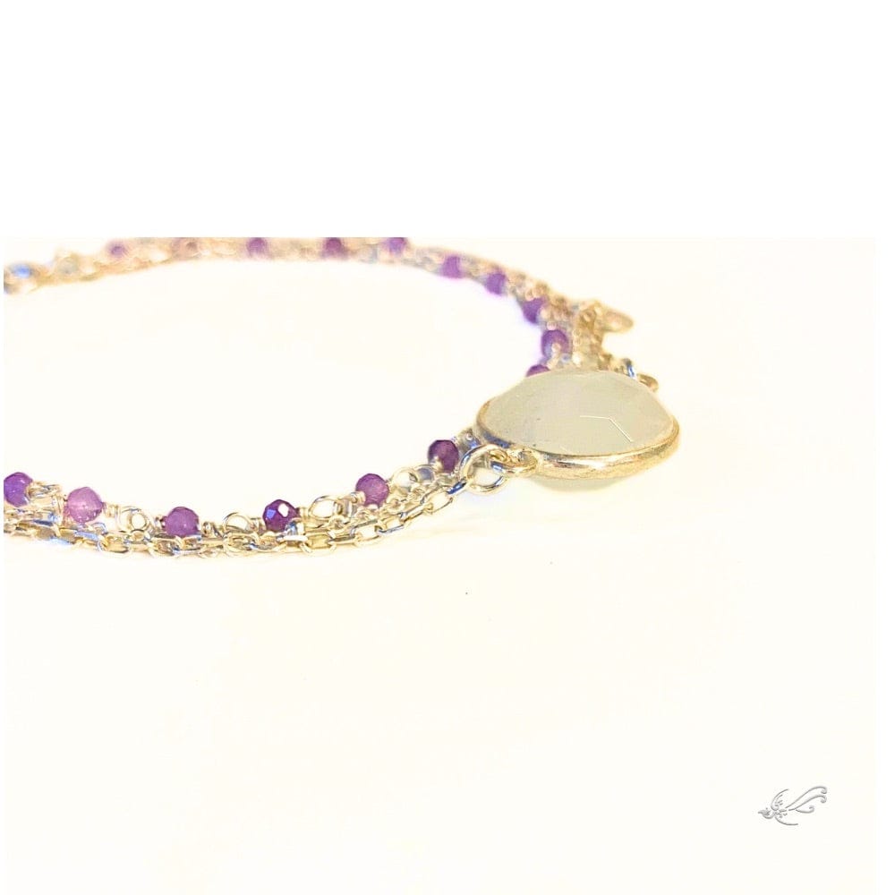 Bracelet en Pierres Naturelles et Argent 925 - Carina - Harmonie et équilibre -