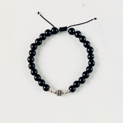 Bracelet Ethan - Onyx et Argent 925 - Force et Equilibre