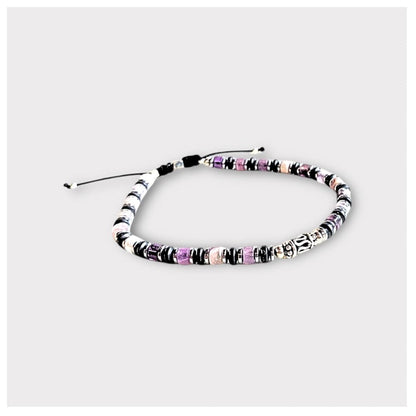 Bracelet Homme Améthyste & Jaspe Impérial Bleu – Hématite & Argent 925