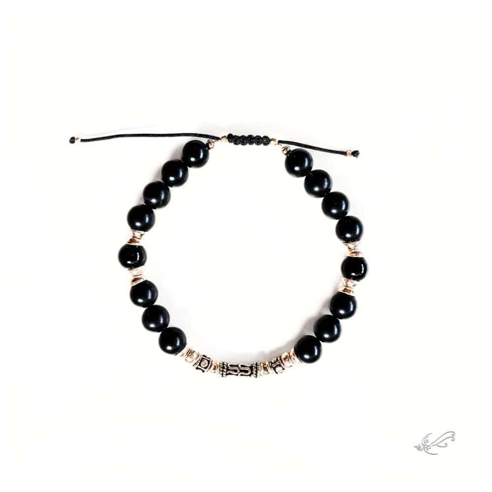 Bracelet Homme en Onyx et Argent 925 – Élégance et Protection - byartmexbijoux