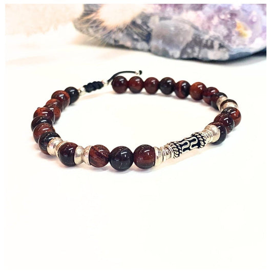 Bracelet Homme Oeil de Taureau et Argent 925 - Élégance et Protection