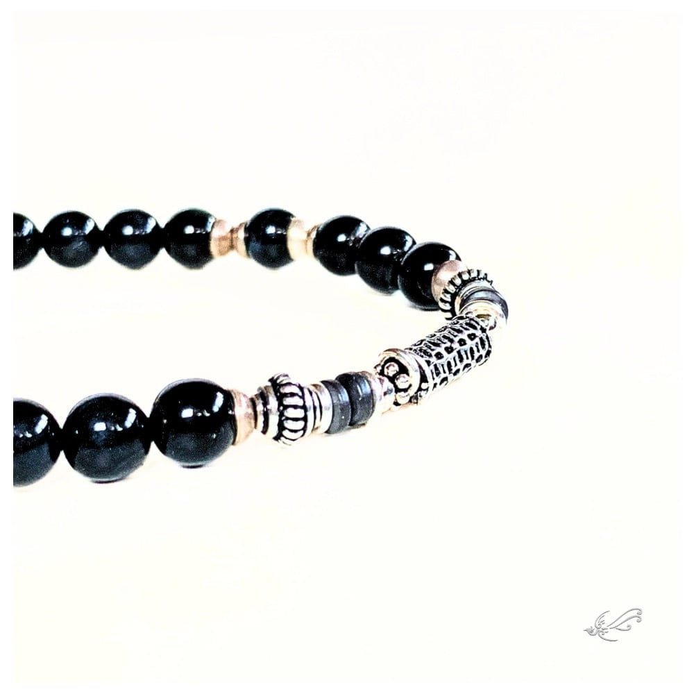 Bracelet Homme Œil de Taureau & Œil de Faucon en Hématite et Argent 925 – Énergie & Élégance