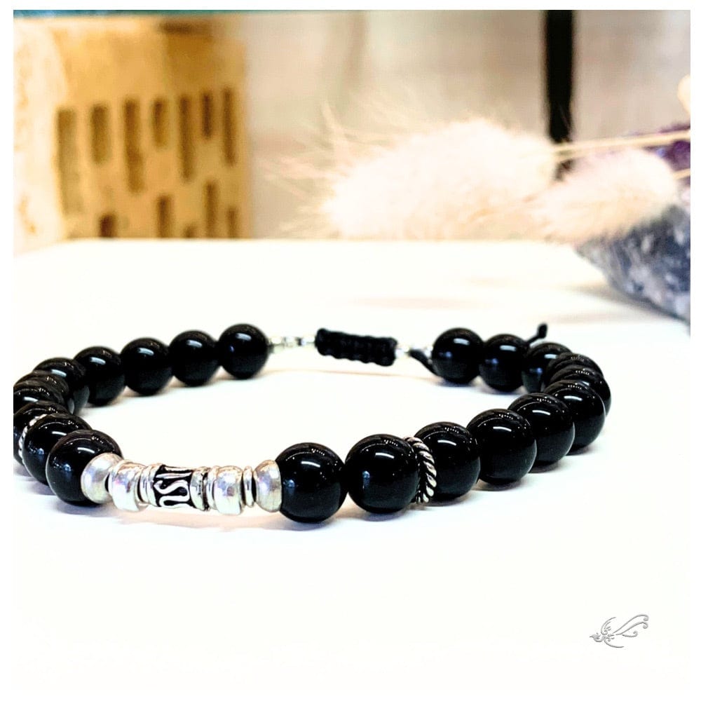 Bracelet Homme Onyx et Argent 925 - Force & Élégance