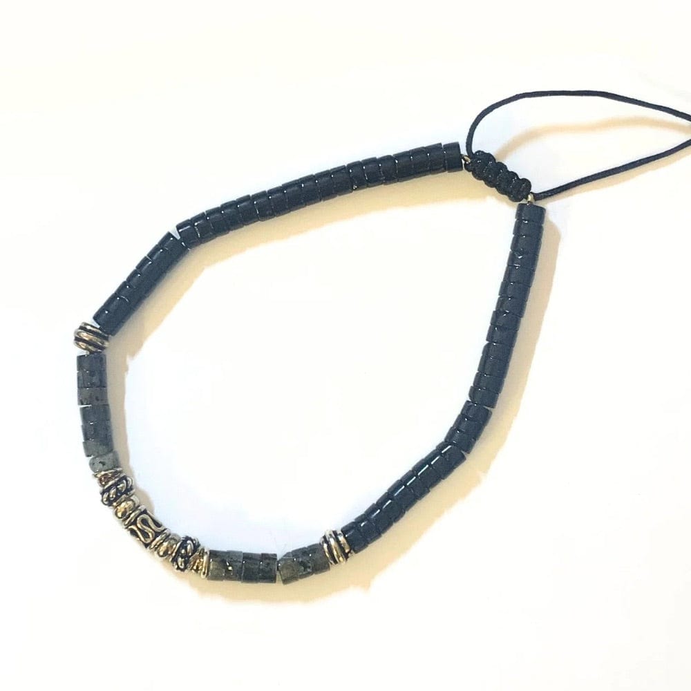 Bracelet Homme Onyx, Labradorite et Argent 925 - Alignement et élégance