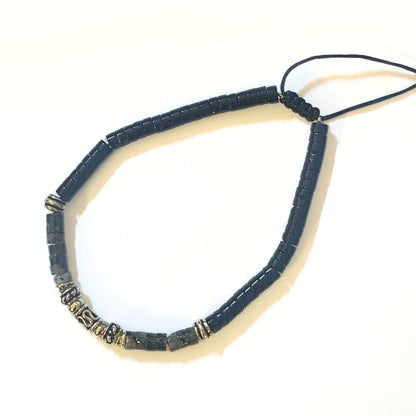 Bracelet Homme Onyx, Labradorite et Argent 925 - Alignement et élégance