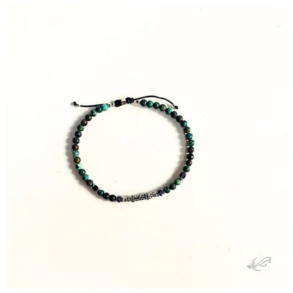 Bracelet Homme Turquoise Africaine, Hématite & Argent 925 – Harmonie et Élégance