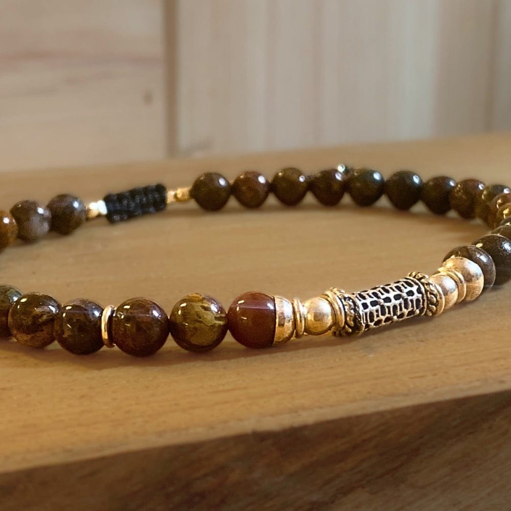 Bracelet Pietersite et Argent 925 - Clarté Mentale