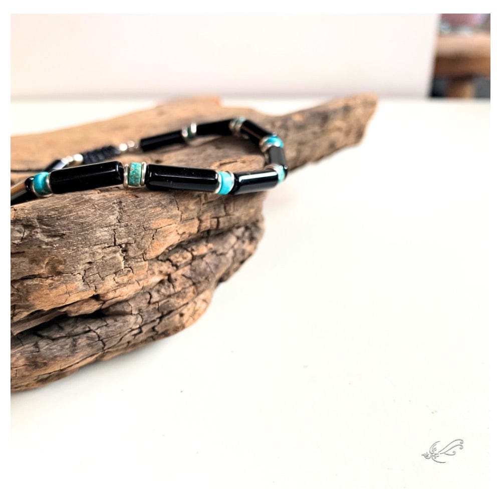 Bracelets Homme en Onyx, Turquoise, Amazonite, Hématite & Argent 925 – Collection Artisanale