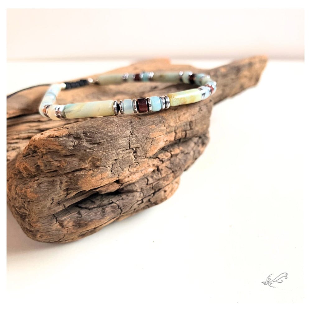 Bracelets Homme en Onyx, Turquoise, Amazonite, Hématite & Argent 925 – Collection Artisanale