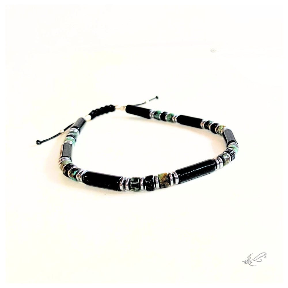 Bracelets Homme en Onyx, Turquoise, Amazonite, Hématite & Argent 925 – Collection Artisanale