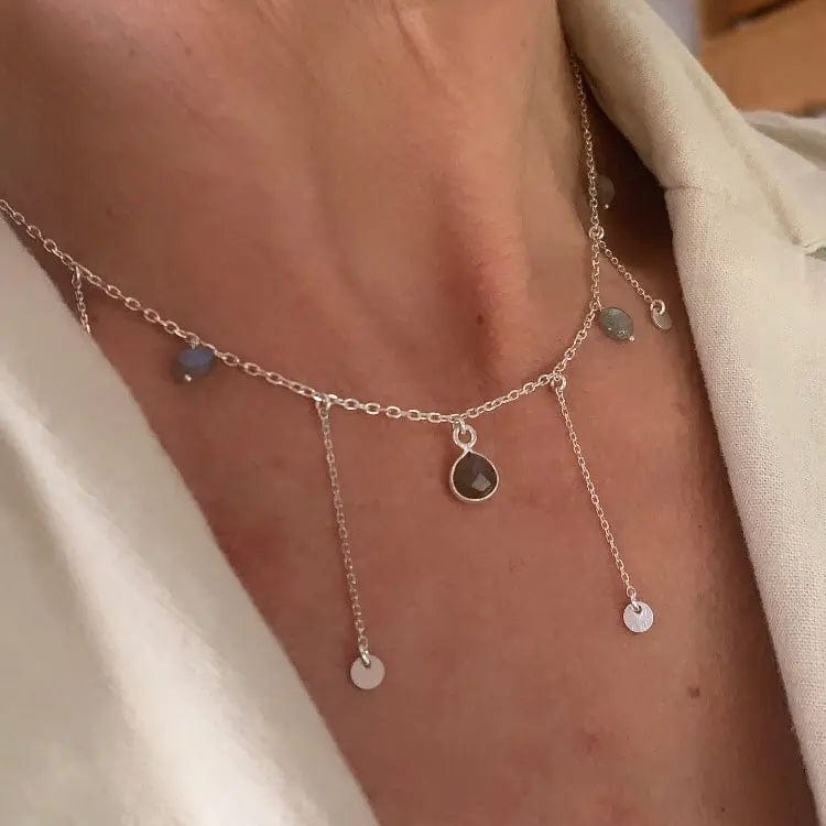 Collier "Intuition" Labradorite / argent 925 Byartmexbijoux